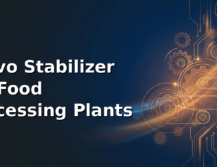 Purevolt India servo stabilizer for food processing plant protecting packaging lines and cold storage equipment