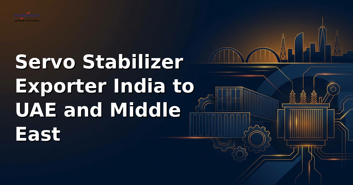 cover servo stabilizer exporter india uae middle east