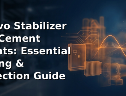 Ultimate Guide: Servo Stabilizer for Cement Plants Sizing 1 cover servo stabilizer for cement plants
